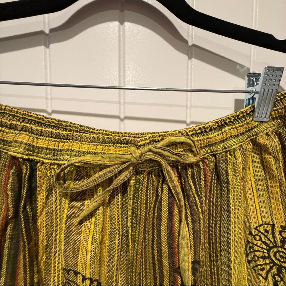 NEW CottonPatchwork Boho Harem Jogger Pants - Picture 4 of 13